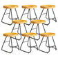 Solid Wood Dining Stools Contemporary Dining Stools with Footrest 8 Piece Set Short Stool(18"H) Clearhalo 'Bar Furniture' 'Bar Stools' 'bar_stools' 'furn' 'furn_bar_stools' 'Furniture' 'Kitchen & Dining Furniture' 6962311