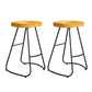 Solid Wood Dining Stools Contemporary Dining Stools with Footrest 2 Piece Set Counter Stool(26"H) Clearhalo 'Bar Furniture' 'Bar Stools' 'bar_stools' 'furn' 'furn_bar_stools' 'Furniture' 'Kitchen & Dining Furniture' 6962314