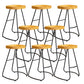 Solid Wood Dining Stools Contemporary Dining Stools with Footrest 8 Piece Set Counter Stool(26"H) Clearhalo 'Bar Furniture' 'Bar Stools' 'bar_stools' 'furn' 'furn_bar_stools' 'Furniture' 'Kitchen & Dining Furniture' 6962321
