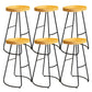 Solid Wood Dining Stools Contemporary Dining Stools with Footrest 6 Piece Set Bar Stool(30"H) Clearhalo 'Bar Furniture' 'Bar Stools' 'bar_stools' 'furn' 'furn_bar_stools' 'Furniture' 'Kitchen & Dining Furniture' 6962325