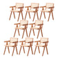 Solid Wood Kitchen Dining Chairs Contemporary Arm Chairs in Natural