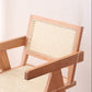 Solid Wood Kitchen Dining Chairs Contemporary Arm Chairs in Natural