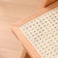 Solid Wood Kitchen Dining Chairs Contemporary Arm Chairs in Natural