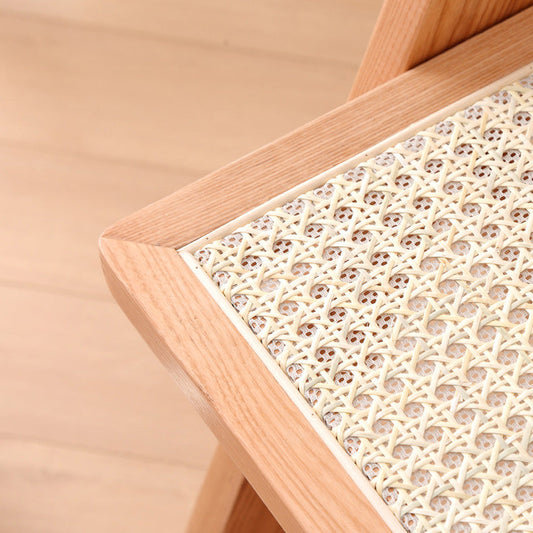 Sillas de comedor de cocina de madera sólida sillas de brazo contemporáneo en natural