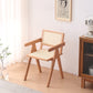 Solid Wood Kitchen Dining Chairs Contemporary Arm Chairs in Natural
