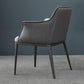 Upholstered Dining Chairs Faux Leather Arm Chairs with Metal Base Clearhalo 'Dining Chairs' 'Dining Tables & Seating' 'dining_chair' 'furn' 'furn_dining_chair' 'Furniture' 'Kitchen & Dining Furniture' 6962390