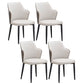 Faux Leather Dining Chairs Wingback Side Chair with Metal Legs 4 Piece Set Clearhalo 'Dining Chairs' 'Dining Tables & Seating' 'dining_chair' 'furn' 'furn_dining_chair' 'Furniture' 'Kitchen & Dining Furniture' 6962402