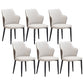 Faux Leather Dining Chairs Wingback Side Chair with Metal Legs 6 Piece Set Clearhalo 'Dining Chairs' 'Dining Tables & Seating' 'dining_chair' 'furn' 'furn_dining_chair' 'Furniture' 'Kitchen & Dining Furniture' 6962404