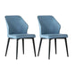 Faux Leather Dining Chairs Upholstered Chairs with Metal Legs
