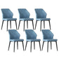 Faux Leather Dining Chairs Upholstered Chairs with Metal Legs
