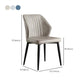 Faux Leather Dining Chairs Upholstered Chairs with Metal Legs