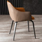 Faux Leather Dining Chairs Upholstered Arm Chairs with Metal Base Clearhalo 'Dining Chairs' 'Dining Tables & Seating' 'dining_chair' 'furn' 'furn_dining_chair' 'Furniture' 'Kitchen & Dining Furniture' 6962438