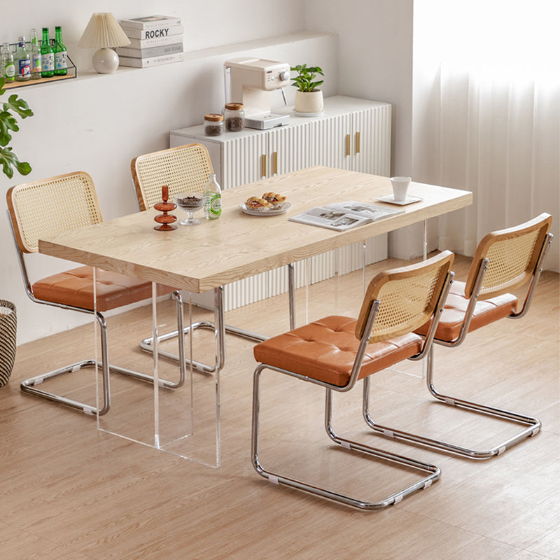 産業サイドチェア家のためのローバックレザーダイニングチェア