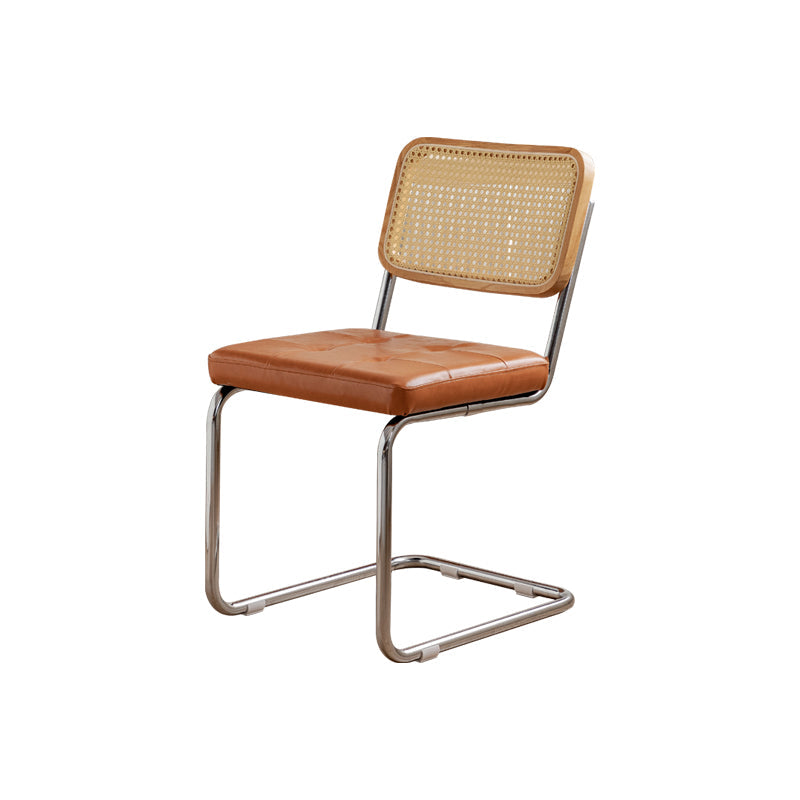 産業サイドチェア家のためのローバックレザーダイニングチェア