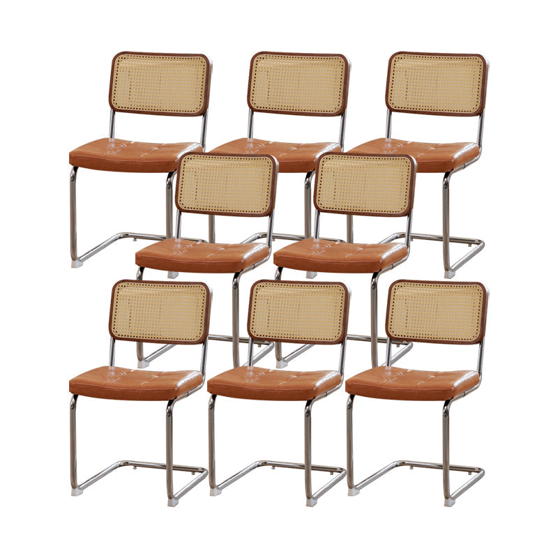 産業サイドチェア家のためのローバックレザーダイニングチェア