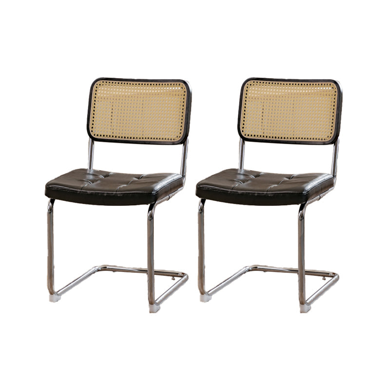 産業サイドチェア家のためのローバックレザーダイニングチェア