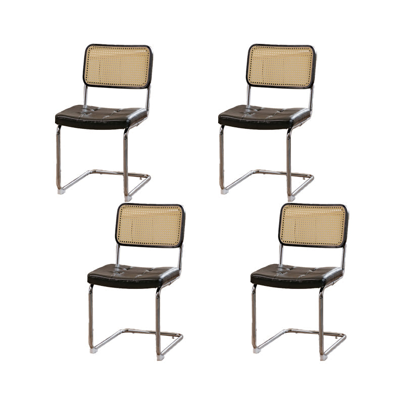 産業サイドチェア家のためのローバックレザーダイニングチェア