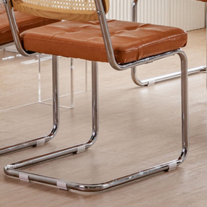 産業サイドチェア家のためのローバックレザーダイニングチェア