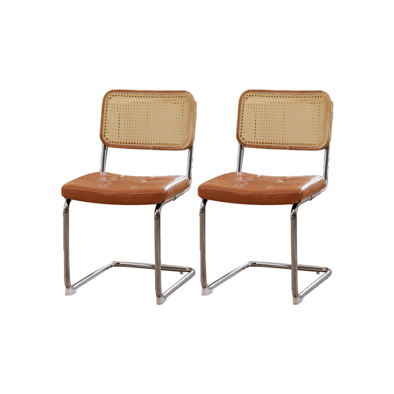 産業サイドチェア家のためのローバックレザーダイニングチェア