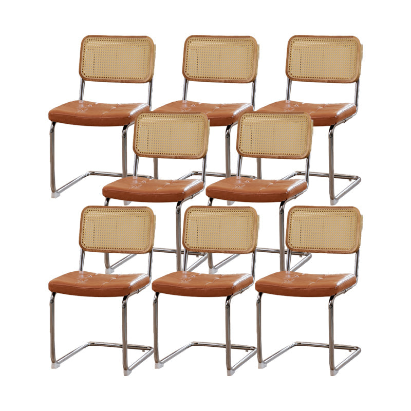 産業サイドチェア家のためのローバックレザーダイニングチェア