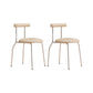 Modern Leather Side Chair Open Back Indoor Dining Chair for Home Off-White 2 Piece Set Clearhalo 'Dining Chairs' 'Dining Tables & Seating' 'dining_chair' 'furn' 'furn_dining_chair' 'Furniture' 'Kitchen & Dining Furniture' 6962482