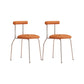 Modern Leather Side Chair Open Back Indoor Dining Chair for Home Brown 2 Piece Set Clearhalo 'Dining Chairs' 'Dining Tables & Seating' 'dining_chair' 'furn' 'furn_dining_chair' 'Furniture' 'Kitchen & Dining Furniture' 6962491