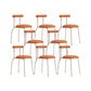 Modern Leather Side Chair Open Back Indoor Dining Chair for Home Brown 8 Piece Set Clearhalo 'Dining Chairs' 'Dining Tables & Seating' 'dining_chair' 'furn' 'furn_dining_chair' 'Furniture' 'Kitchen & Dining Furniture' 6962497