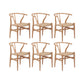 Modern Style Side Chair Low Back Solid Wood Dining Chair for Home