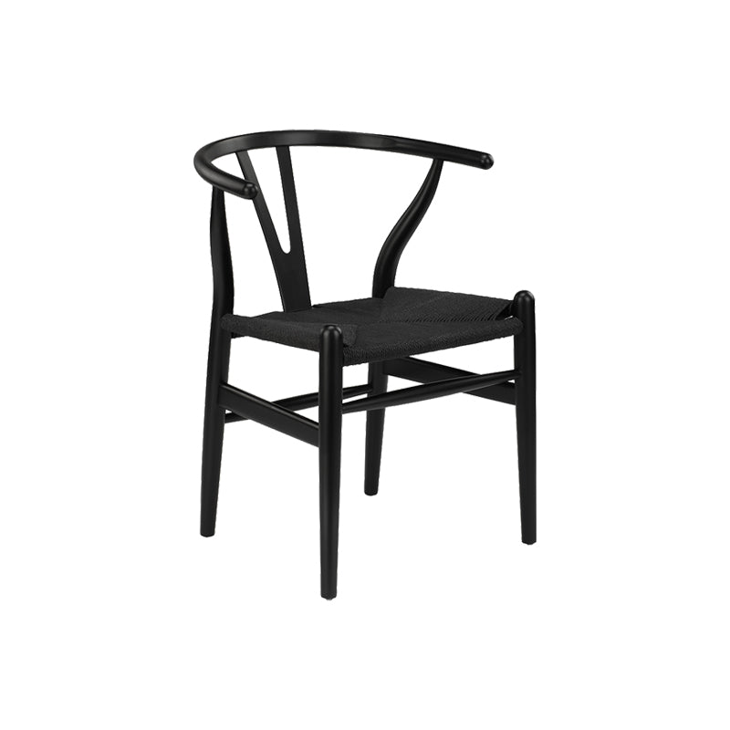 Modern Style Side Chair Low Back Solid Wood Dining Chair for Home