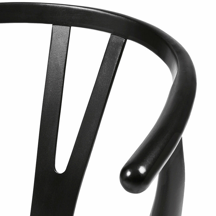 Modern Style Side Chair Low Back Solid Wood Dining Chair for Home