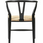 Modern Style Side Chair Low Back Solid Wood Dining Chair for Home
