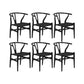 Modern Style Side Chair Low Back Solid Wood Dining Chair for Home