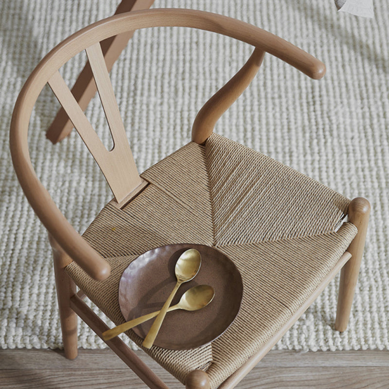 Modern Style Side Chair Low Back Solid Wood Dining Chair for Home