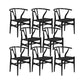 Modern Style Side Chair Low Back Solid Wood Dining Chair for Home