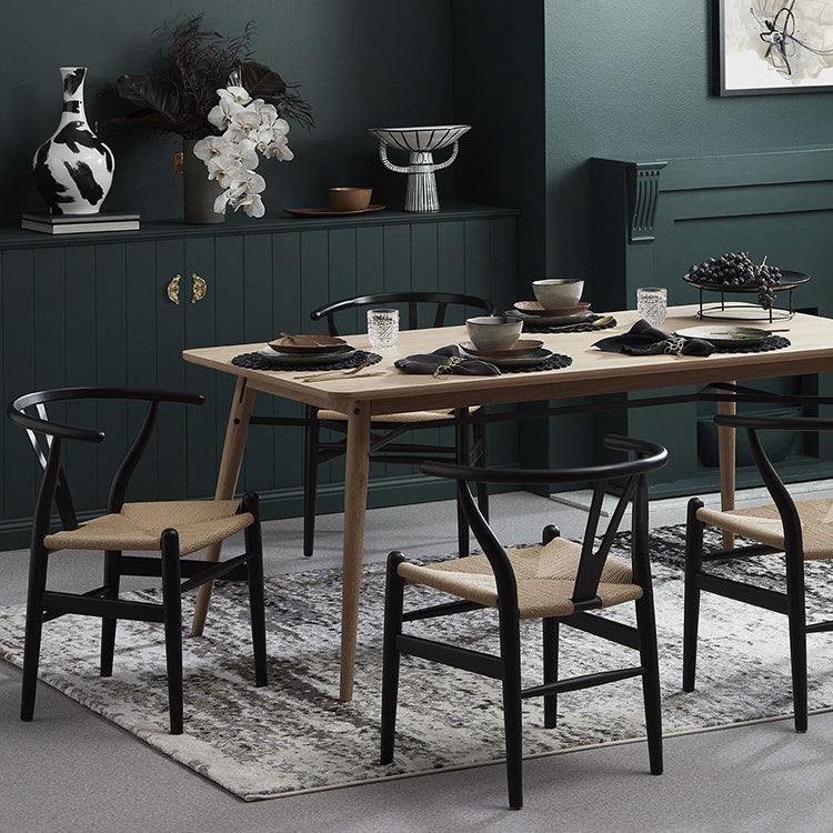 Modern Style Side Chair Low Back Solid Wood Dining Chair for Home