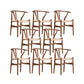 Modern Style Side Chair Low Back Solid Wood Dining Chair for Home