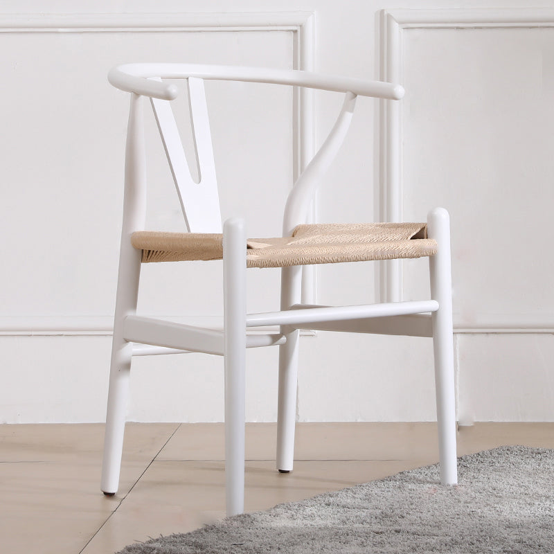 Modern Style Side Chair Low Back Solid Wood Dining Chair for Home