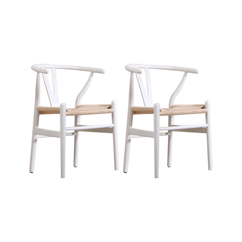 Modern Style Side Chair Low Back Solid Wood Dining Chair for Home