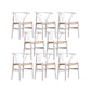 Modern Style Side Chair Low Back Solid Wood Dining Chair for Home