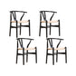 Modern Style Side Chair Low Back Solid Wood Dining Chair for Home
