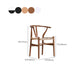 Modern Style Side Chair Low Back Solid Wood Dining Chair for Home