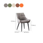 Modern PU Leather Side Chair Parsons Indoor Dining Chair for Home