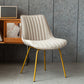 Glam Style Side Chair Faux Leather Gold Frame Dining Chair for Home Khaki 1 Piece Clearhalo 'Dining Chairs' 'Dining Tables & Seating' 'dining_chair' 'furn' 'furn_dining_chair' 'Furniture' 'Kitchen & Dining Furniture' 6962578