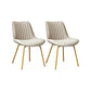 Glam Style Side Chair Faux Leather Gold Frame Dining Chair for Home Khaki 2 Piece Set Clearhalo 'Dining Chairs' 'Dining Tables & Seating' 'dining_chair' 'furn' 'furn_dining_chair' 'Furniture' 'Kitchen & Dining Furniture' 6962580