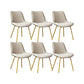 Glam Style Side Chair Faux Leather Gold Frame Dining Chair for Home Khaki 6 Piece Set Clearhalo 'Dining Chairs' 'Dining Tables & Seating' 'dining_chair' 'furn' 'furn_dining_chair' 'Furniture' 'Kitchen & Dining Furniture' 6962584