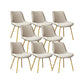 Glam Style Side Chair Faux Leather Gold Frame Dining Chair for Home Khaki 8 Piece Set Clearhalo 'Dining Chairs' 'Dining Tables & Seating' 'dining_chair' 'furn' 'furn_dining_chair' 'Furniture' 'Kitchen & Dining Furniture' 6962586