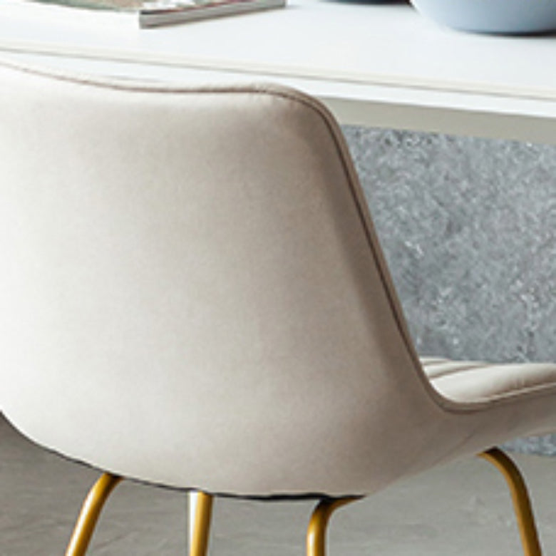 Glam Style Side Chair Faux Leather Gold Frame Dining Chair for Home Clearhalo 'Dining Chairs' 'Dining Tables & Seating' 'dining_chair' 'furn' 'furn_dining_chair' 'Furniture' 'Kitchen & Dining Furniture' 6962591
