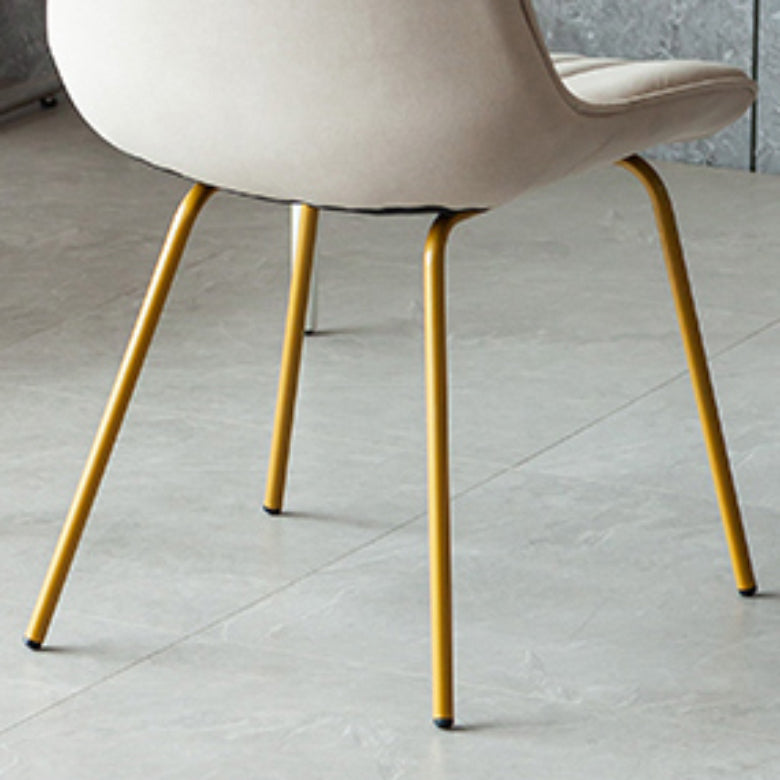 Glam Style Side Chair Faux Leather Gold Frame Dining Chair for Home Clearhalo 'Dining Chairs' 'Dining Tables & Seating' 'dining_chair' 'furn' 'furn_dining_chair' 'Furniture' 'Kitchen & Dining Furniture' 6962593