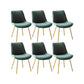 Glam Style Side Chair Faux Leather Gold Frame Dining Chair for Home Green 6 Piece Set Clearhalo 'Dining Chairs' 'Dining Tables & Seating' 'dining_chair' 'furn' 'furn_dining_chair' 'Furniture' 'Kitchen & Dining Furniture' 6962605