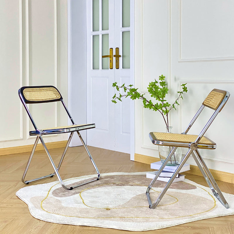 工業用サイドチェアメタル折りたたみ屋内ダイニングチェアのための屋内ダイニングチェア